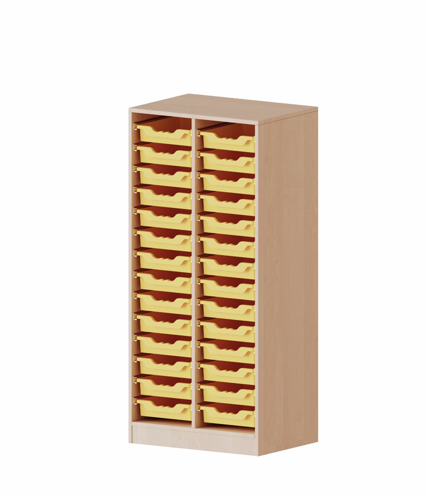 ErgoTray Regal zweireihig 4 OH, 28 Boxen M